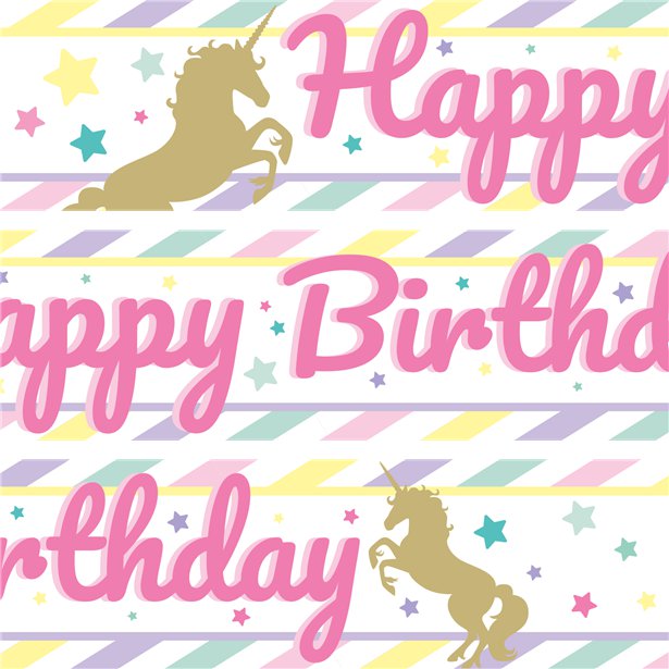 Unicorn Sparkle Paper Banners - 1m (3pk) – product image 2