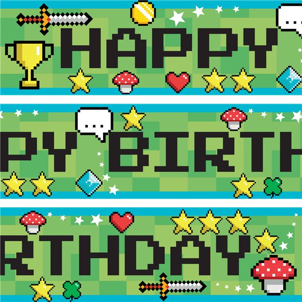 Gaming Paper Banners - 1m (3pk)