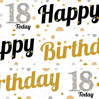 18th Birthday Paper Banners - 1m (3pk)
