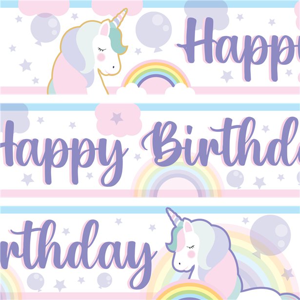 Unicorn Wishes Paper Banners - 1m (3pk) – product image 2