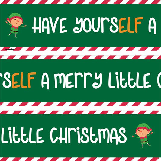Have YoursELF A Merry Little Christmas Paper Banners - 1m (3pk)