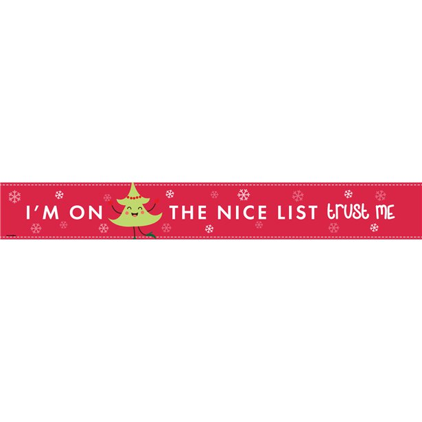Santa Please Stop Here Paper Door Banners - 1m (3pk) – product image 2