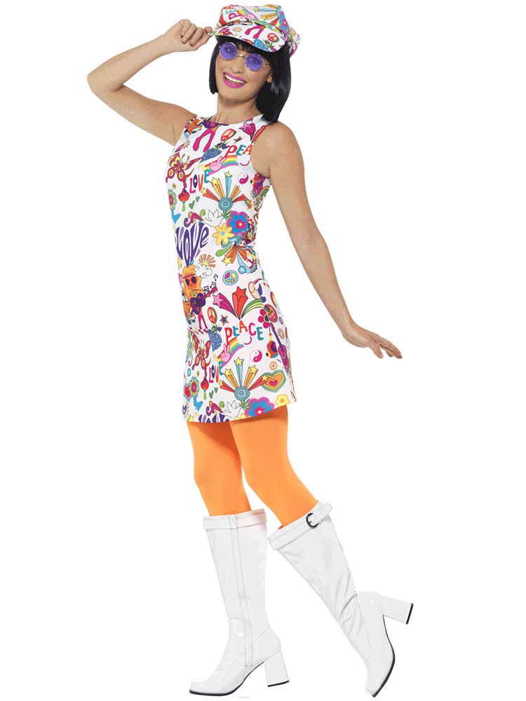 60s Groovy Chick - Adult Costume – product image 2