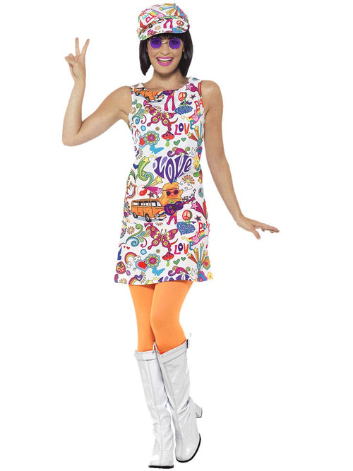 60s Groovy Chick - Adult Costume – product image 1
