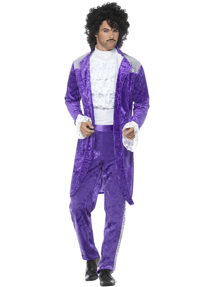 80s Purple Musician - Adult Costume – product image 1