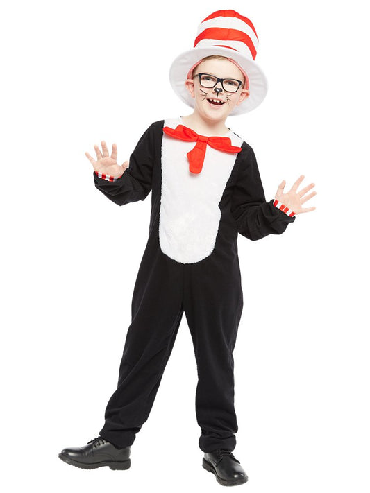 Dr Seuss Cat in the Hat Jumpsuit - Child and Teen Costume