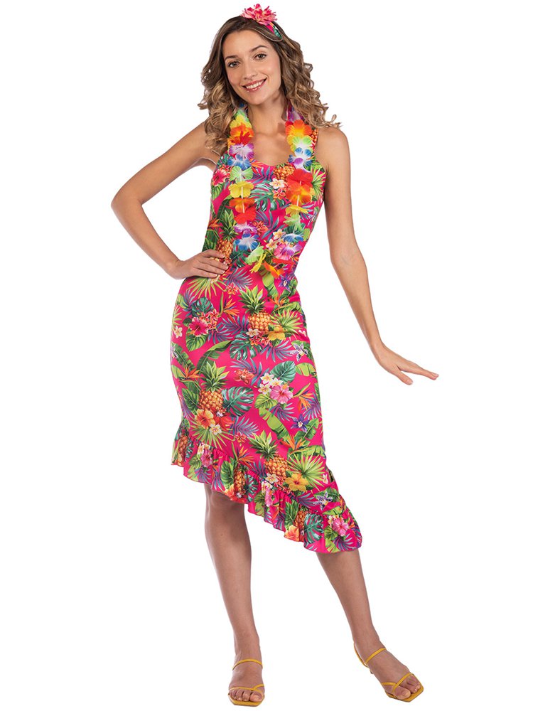 Pink Hawaiian Dress - Adult Costume – product image 1