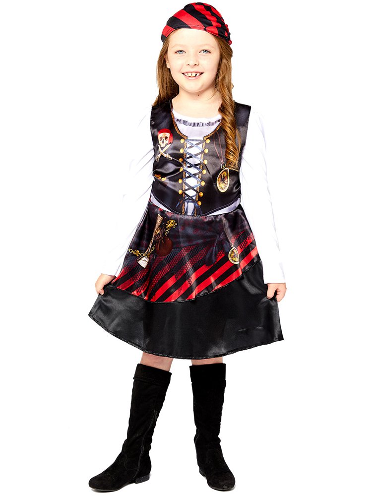 Recycled Pirate Girl - Toddler and Child Costume