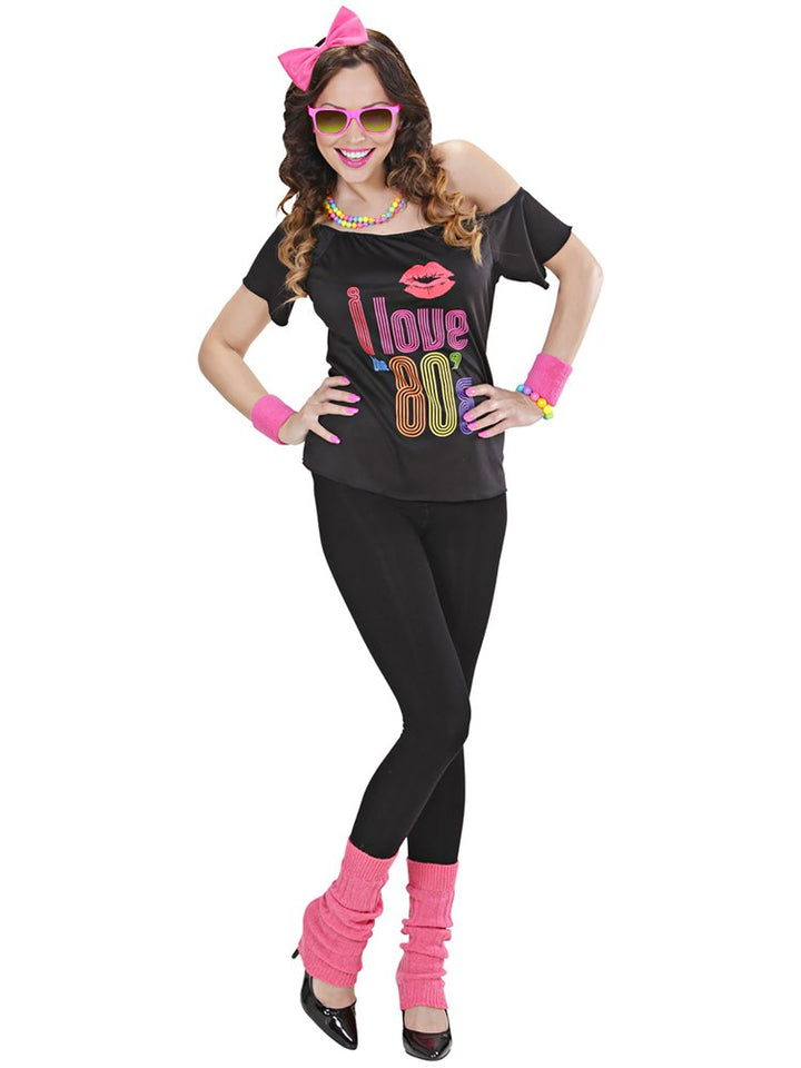 I Love 80s T Shirt - Adult Costume – product image 1