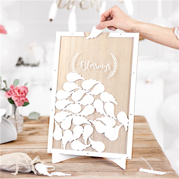 Blessings Wooden Guest Book – product image 1