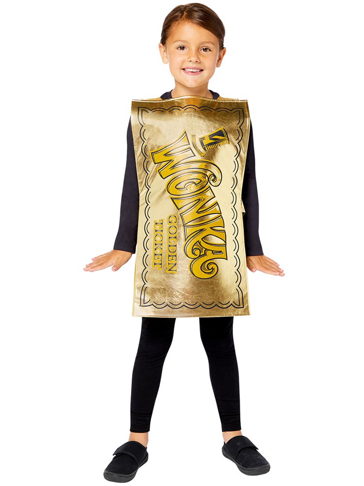 Willy Wonka Golden Ticket - Child Costume – product image 1