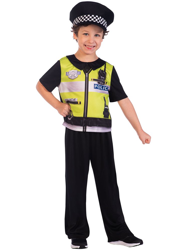 Recycled Police Officer Boy - Toddler and Child Costume