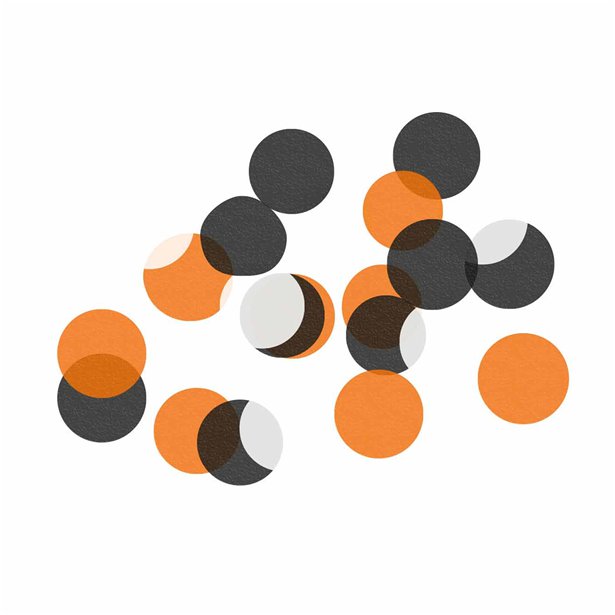 Orange & Black Tissue Paper Confetti (10g pack)