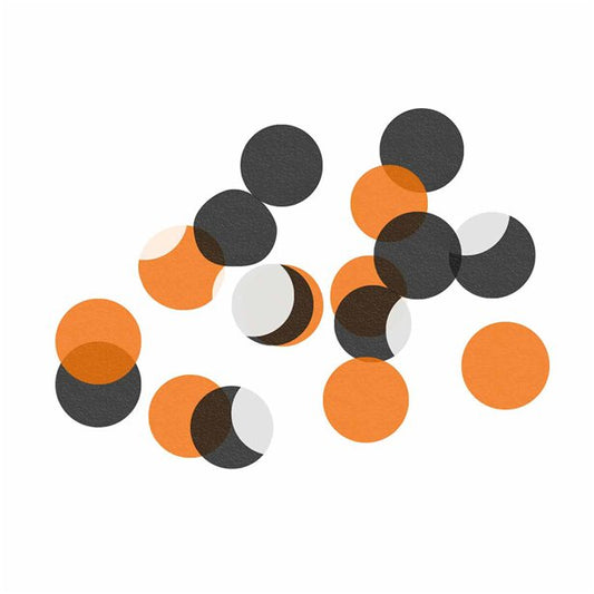 Orange & Black Tissue Paper Confetti (10g pack)