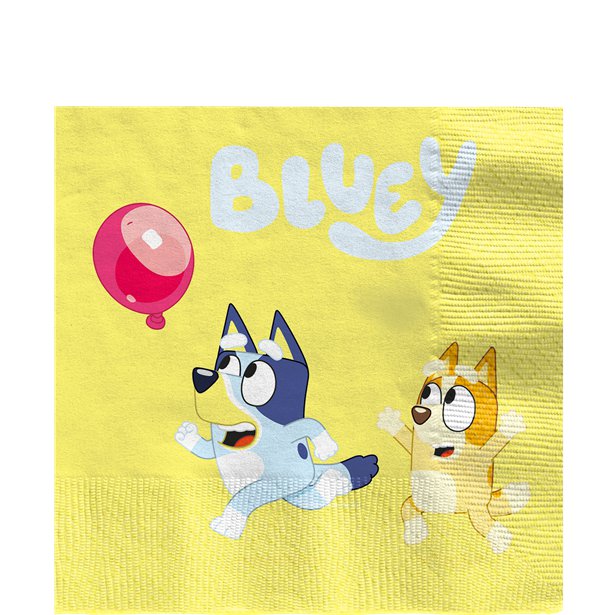 Bluey Party Paper Napkins - 33cm (16pk)
