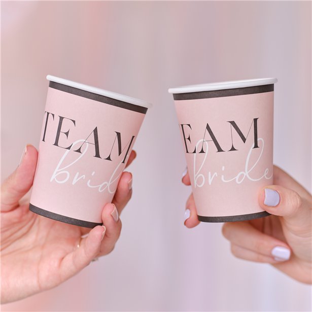 Future Mrs Team Bride Paper Cups - 266ml (8pk)