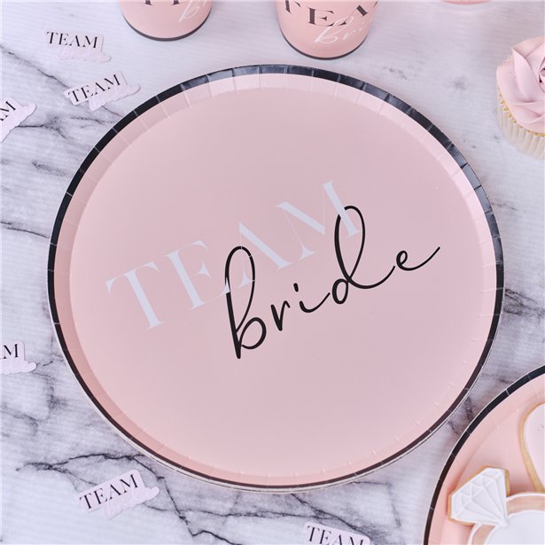 Future Mrs Team Bride Paper Plates - 25cm (8pk)