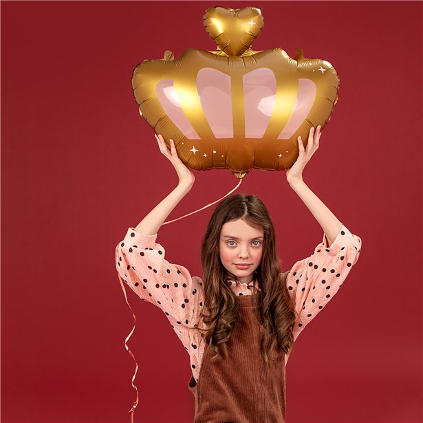 Gold Crown Balloon - 20" Foil – product image 3