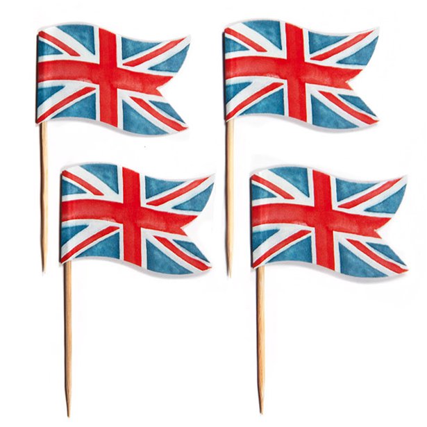 Union Jack Flag Picks (12pk)