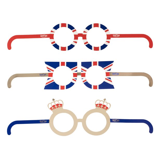Royal Customisable Paper Glasses