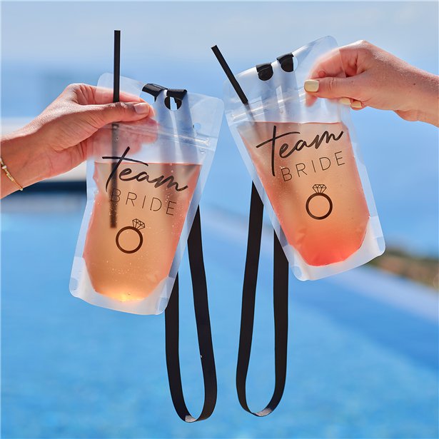 Team Bride Drinking Pouch (6pk)