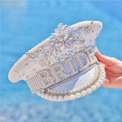 Embellished 'Bride' Hat