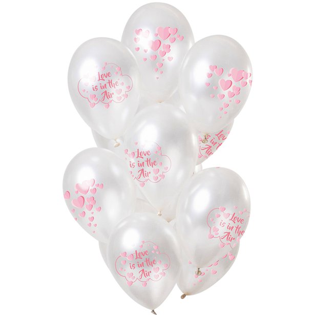 Love is in the Air Balloons - 11" Latex (12pk)