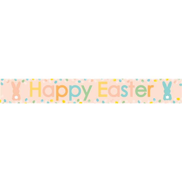 Happy Easter Eggcited Paper Banners - 1m (3pk)