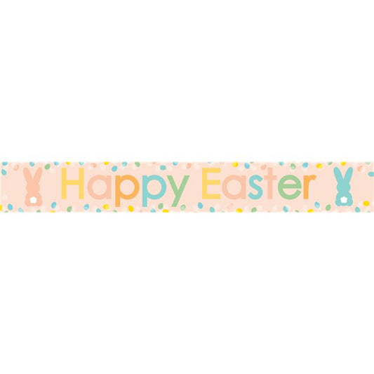 Happy Easter Eggcited Paper Banners - 1m (3pk)