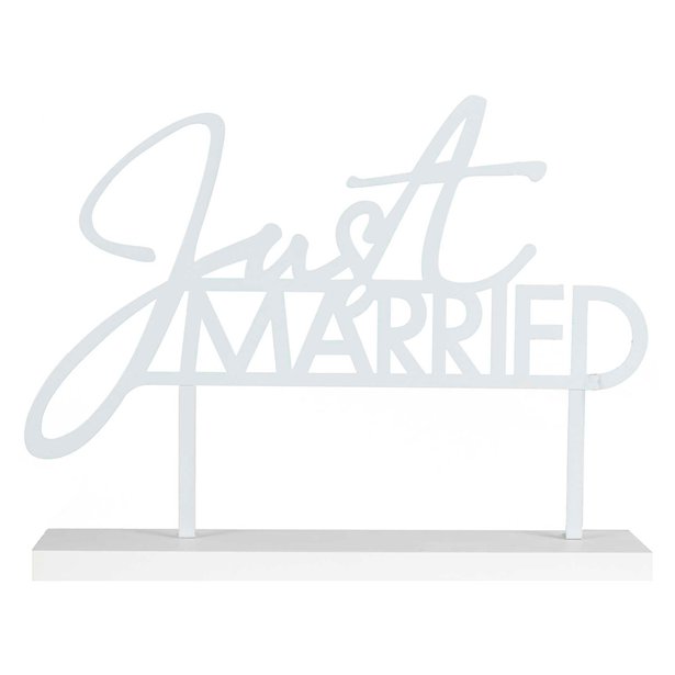 Contemporary Wedding Mr & Mrs Metal Table Sign – product image 2