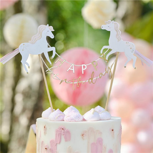 Princess Happy Birthday Cake Topper