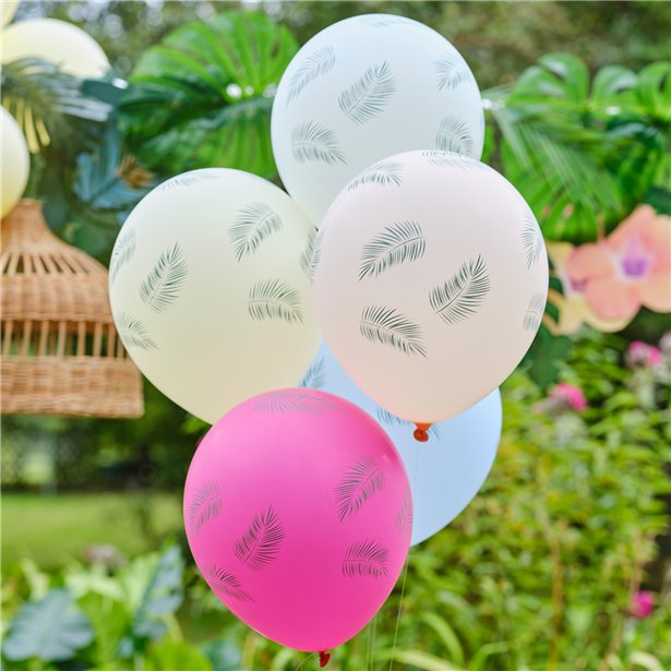 Tiki Tropics Assorted Balloons - 12" Latex (5pk) – product image 1