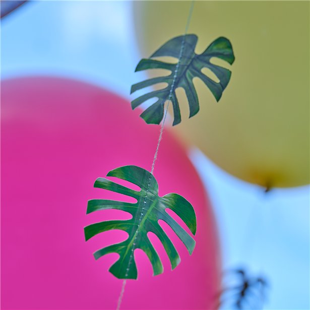 Tiki Tropics Palm Leaves Balloons Tails (5pk)