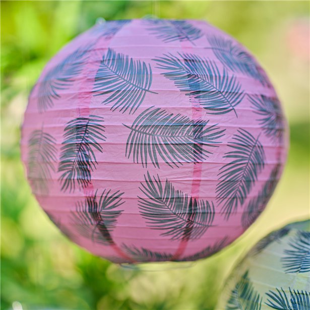 Tiki Tropics Paper Lanterns with Tassels (3pk)