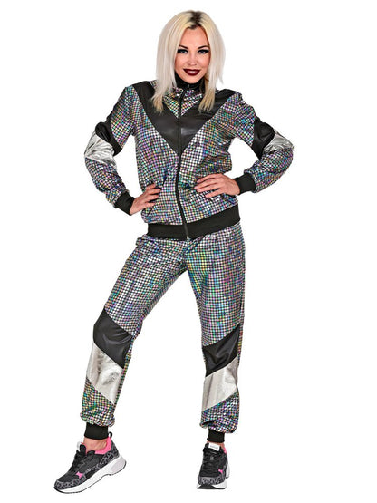 80s Disco Ball Shell Suit - Adult Costume