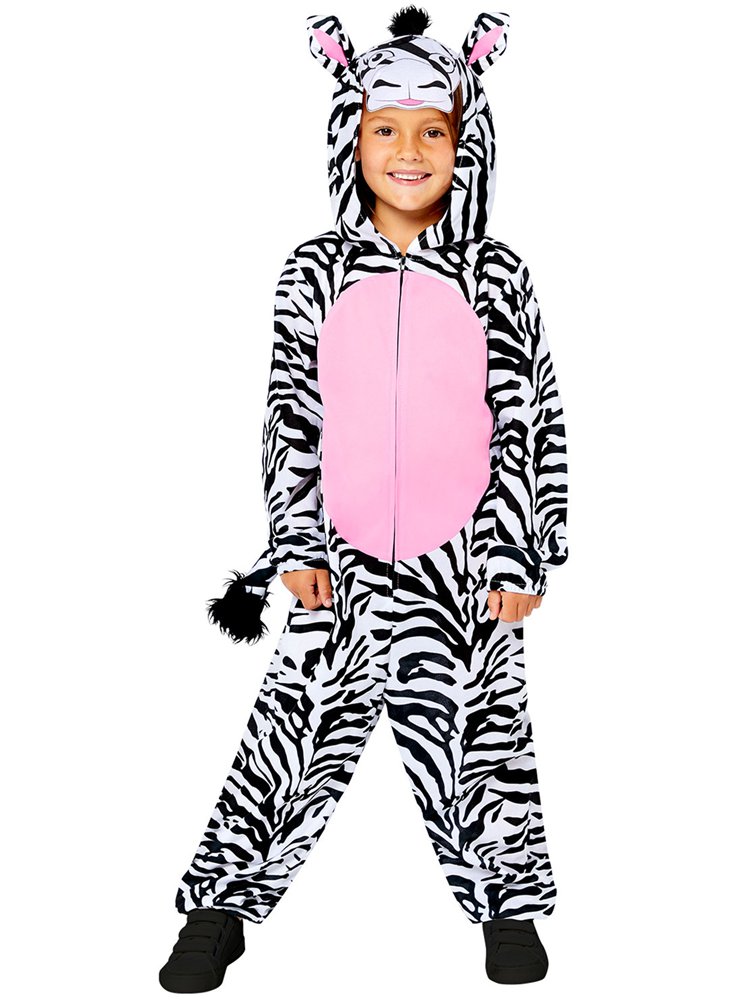Zebra Onesie - Child Costume
