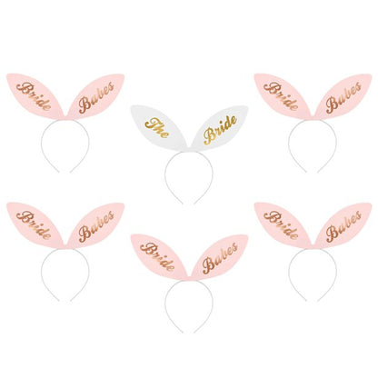 Bride Squad Bunny Ears Card Headbands