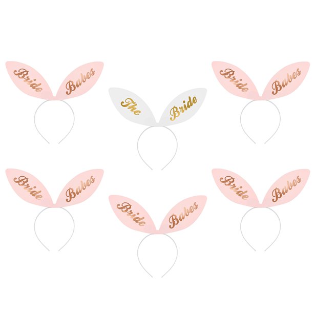 Bride Squad Bunny Ears Card Headbands – product image 1