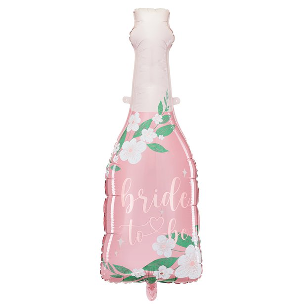 Bride To Be Champagne Bottle Balloon - 43" Foil – product image 1