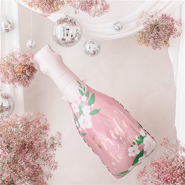 Bride To Be Champagne Bottle Balloon - 43" Foil – product image 2