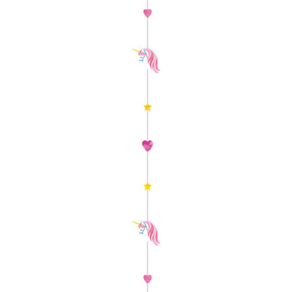 Unicorn Glitter Paper Balloon Tail - 1.8m