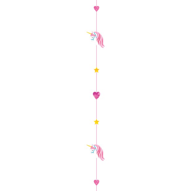 Unicorn Glitter Paper Balloon Tail - 1.8m – product image 1