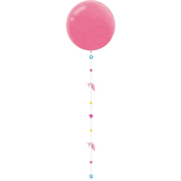 Unicorn Glitter Paper Balloon Tail - 1.8m