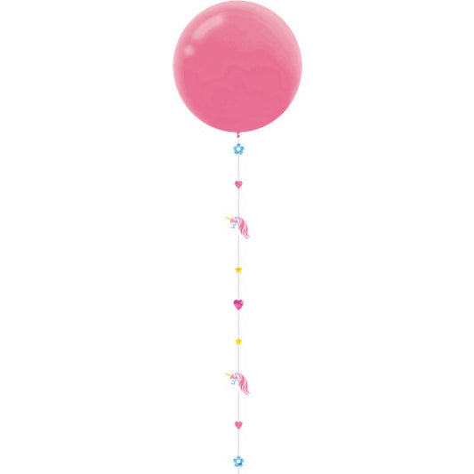 Unicorn Glitter Paper Balloon Tail - 1.8m