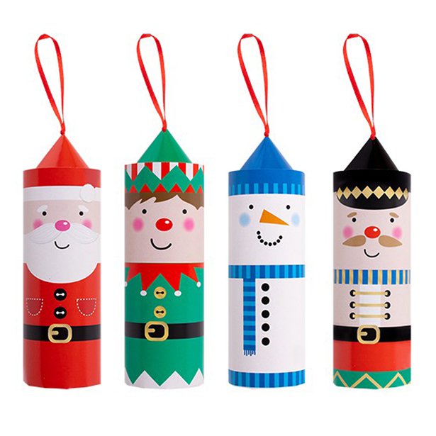 Santa & Friends Pull Pop Crackers - 16cm (4pk) – product image 1