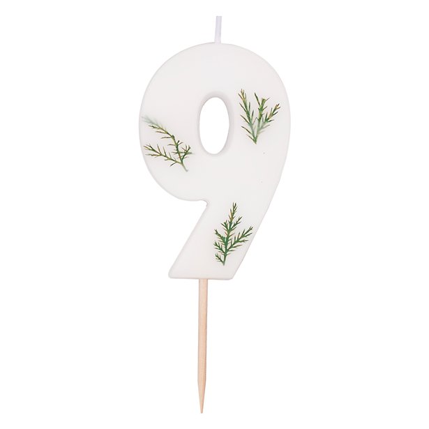 Number 9 Leaf Foliage Candle