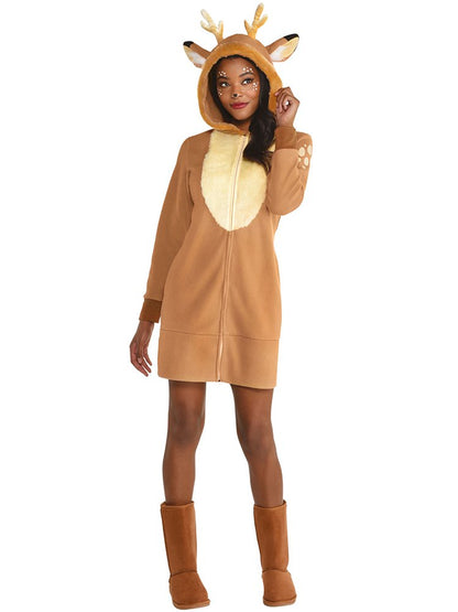Reindeer Dress With Hood