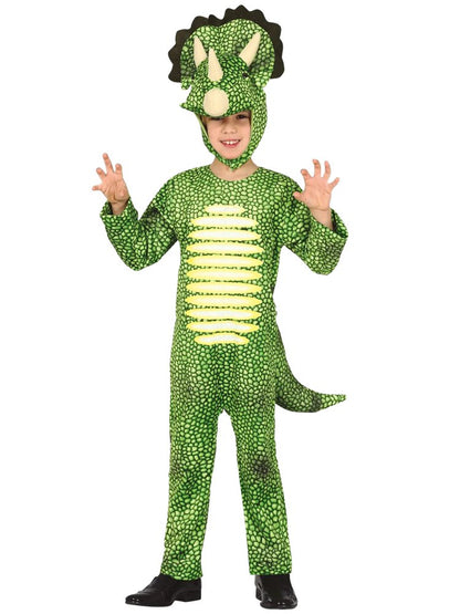 Green Triceratops - Child Costume