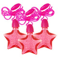 Pink Star Bubble Necklaces - 14.7ml (4pk)