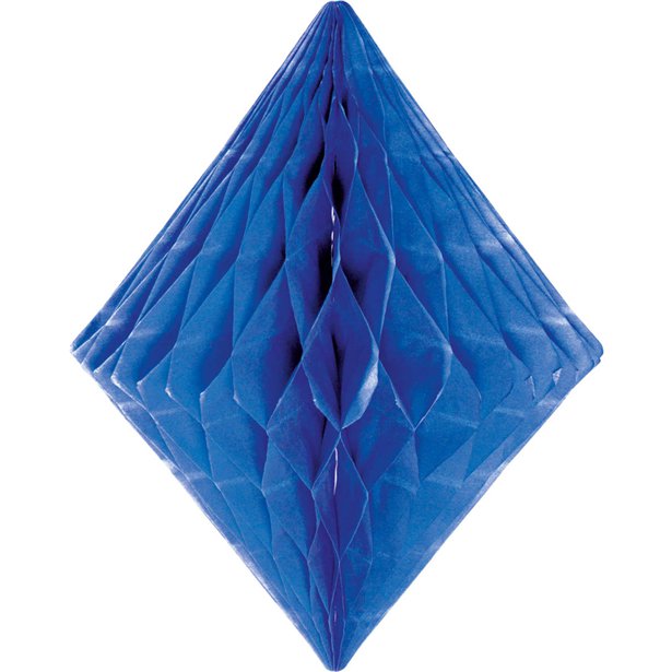Blue Honeycomb Diamond Decoration - 30cm – product image 1